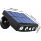 thumbnail image 2 of Luces solares para patio al aire libre, luz con sensor de movimiento con diseño resistente al agua y duradero, fácil instalación para jardín, terraza y patio (paquete de 2), 2 of 5