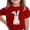 #0146-Red, variant on Cowsor Tween Boys Girls Easter Fun Print Crew Neck Short Sleeve Cotton Tee Comfortable Lightweight Casual Easter Daily Wear for Kids 3-15 Years