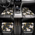 thumbnail image 7 of Yiaed Lilies Flowers Print Carpet Floor Mats for Cars, Auto Accessories Front & Rear Car Floor Mats Car Floor Foot Mat Sets of 4 Pieces, 7 of 7