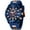 Blue, variant on Mens Watch Casual Sports Watches (Chronograph/Waterproof/Luminous/Calendar) Silicon Band Fashion Quartz Watch for Men