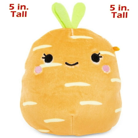 Squishmallow Kellytoy Caroleena The 5" Carrot Super Soft Stuffed Easter Toy Pillow