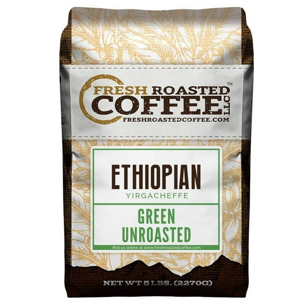 Fresh Roasted Coffee LLC, Green Unroasted Ethiopian Yirgacheffe Kochere