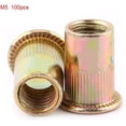 thumbnail image 2 of Las tuercas de remache M5, las tuercas de remache con rosca de acero al carbono, los insertos de rosca de metal, los insertos de tuerca de rosca de acero inoxidable se utilizan en industrias manufactureras como las tuberías de chapa Ormromra BST3082211, 2 of 5
