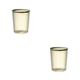 thumbnail image 4 of Matsuzay Bote de basura transparente sin tapa Cubo de basura en forma de rayas Cubo de basura de plástico cilíndrico Contenedor de baño de Type2 NO2, 4 of 6