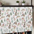 thumbnail image 5 of Bunny Floral Easter Rod Pocket Curtain Valance, Elegant Pastoral Spring Floral Farmhouse Window Valance for Living Room, Bedroom, Kitchen 42"W x 18"L, 5 of 9
