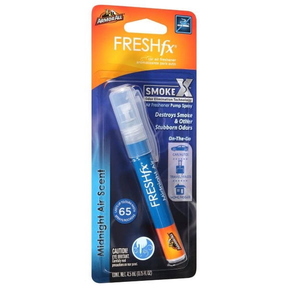 Armor All Fresh fx Smoke X Car Air Freshener Pump Spray, Midnight Air Scent, 0.15 Fluid Ounces
