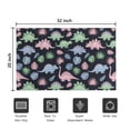 thumbnail image 5 of Black Cartoon Dinosaurs Leaves Pattern Door Rugs,Washable Non Slip Door Mats Indoor,Decorative Door Mats,Entry Mat Indoor for Entrance,Bedroom,Kitchen,Bathroom,20"x32", 5 of 6