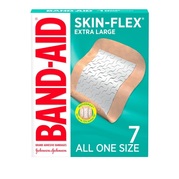 BAND-AID Brand Skin-Flex Adhesive Bandages, Extra Large, 7 Count