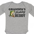 thumbnail image 4 of Inktastic Grandpa's Fishing Buddy Boys Long Sleeve Baby Bodysuit, 4 of 5