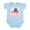 Sky Blue, variant on CafePress - Big Sister Has Four Paws Baby Infant Bodysuit - Baby Light Bodysuit, Size Newborn - 24 Months