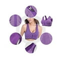 thumbnail image 4 of Sujetador deportivo con relleno elástico, sujetador de yoga, sujetador push up sin aros, sujetador deportivo con cremallera frontal, soporte fuerte, tirantes dobles, pechos grandes para, 4 of 5