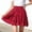 Red, variant on CBASIHI Girls Ruffle Tiered Cotton Skirts- Elastic Drawstring Waist Summer Casual Flowy A-Line Kids Pleatd Mini Skirts Pink Size 5-16 Years