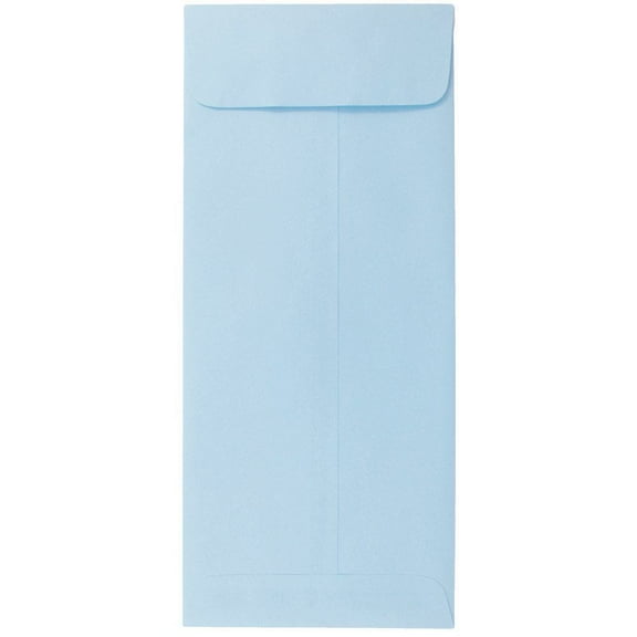 JAM Paper #10 Policy Envelopes, 4.1x9.5, Baby Blue, 25/Pack