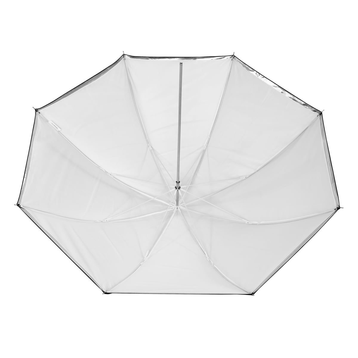 Glow 40" White Umbrella with Removable Silver/Black Layer