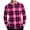 Hot Pink, variant on Sweatshirts for Men Mens Plaid Shirts Long Sleeve Casual Button Down Cotton Shirt with Pocket