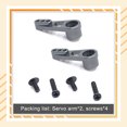 thumbnail image 1 of 2 Pièces RC Voiture Servo Bras Modèle Réparation Modifié Accessoire Véhicule Métal Engrenage de Direction Bras Réparation Pièces de Rechange Remplacement pour WL Jouet A949 Noir Gris, 1 of 5