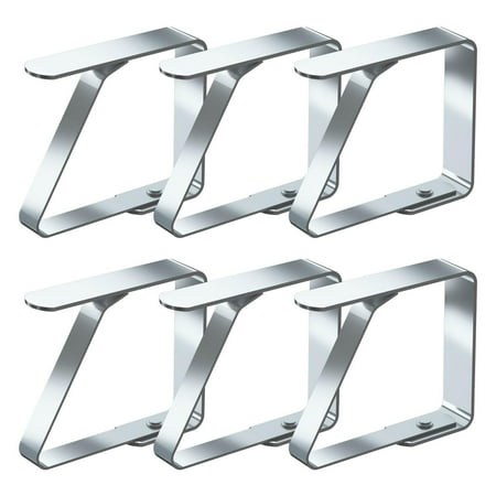 

Eewia Fixing Clip Clearance! Große Tischtuchklammern Edelstahl Tischdeckenklammer Tischabdeckungsklemmen Tischdecke Clips Tischtuch Clips Silber Für Tische Mit Max. Plattenstärke Von 5 Cm