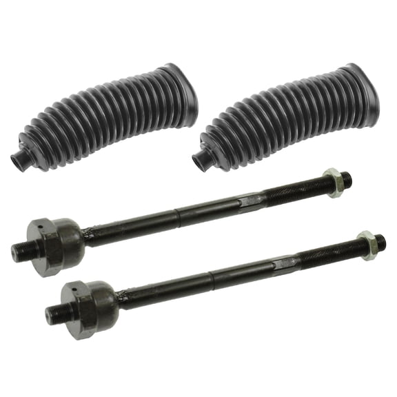 TRQ Inner Tie Rods & Bellows Kit Fits 03-06 Ford Expedition Lincoln Navigator PSA45720