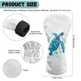 thumbnail image 6 of Yuyamidu Blue Sea Turtle Golf Ball Golf Club Headcover Waterproof Golf Head Protective Cover PU Leather Driver Fairway Wood Hybrid Head Cover, 6 of 7