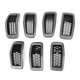 thumbnail image 1 of Reemplazo de modificación del marco de la parrilla del parachoques delantero del coche de 7 piezas para Jeep Cherokee 2014-2018, 1 of 5