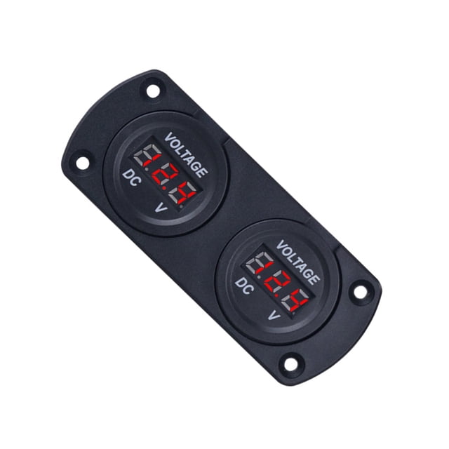 Kenally Medidor de voltaje Universal para coche y camión, voltímetro con pantalla Digital de 6-30V CC, dispositivo de medición de voltios, Paneles de instrumentos para automóviles