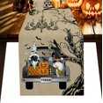 thumbnail image 1 of Happy Halloween Table Runners 72 Inches Long Washable Pumpkin Lantern Gnome Vintage Table Runner for Round Table Kitchen Coffee Dining End Table Living Room Use, 1 of 8