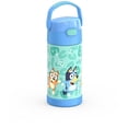 thumbnail image 4 of Thermos Kids Bouteille d'eau isolée sous vide avec paille rabattable, 355 ml, Bluey, 4 of 5