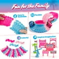 USA Toyz Pink Paradise Adventure Tracks 225 Piece, Interactive STEM