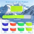 thumbnail image 2 of 8 Pieces Ski Strap Fixed, 4 Color Velcro Ski Straps for Carrying, Adjustable Nylon Eva Material Ski Carrier Strap, Suitable for Various Skis, Winter Sports,Multicolor, 2 of 11