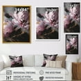 thumbnail image 4 of Designart "Harmonious Pink Grey Peony Flower I" Floral Peony Wall Art For Bathroom, 4 of 5