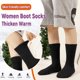 thumbnail image 2 of Calcetines térmicos AMENLAN para mujer, 3 pares, para esquí de invierno, color negro, 2 of 6