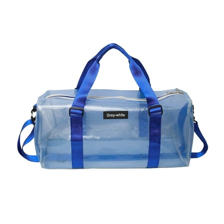 

Clear Vinyl Beach Bag Ball Game Concert Clear Tote Shoulder Bag 31L Clear Vinyl Tote Bag Stadium Outdoor Beach Pool