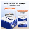 thumbnail image 3 of Mini Pottery Wheel for Kids & Beginners - 2 Turntables, Adjustable Speed, 17 Accessories - 2.6/3.9in Ceramic Wheel Machine, 30W, Blue, 3 of 7
