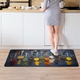 thumbnail image 6 of Spice Cooking Kitchen Mat Set 2 Pieces Artistic Colorful Kitchen Rug Farmhouse Non Slip Anti Fatigue Kitchen Rugs Comfort Standing Mats Runner Carpet for Sink, 17.3" x 28" + 17.3" x 47", 6 of 6