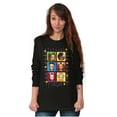 thumbnail image 3 of XOMG POP Colorful Animated Band Women Plus Size Long Sleeve Tee Brisco Brands 2X, 3 of 5