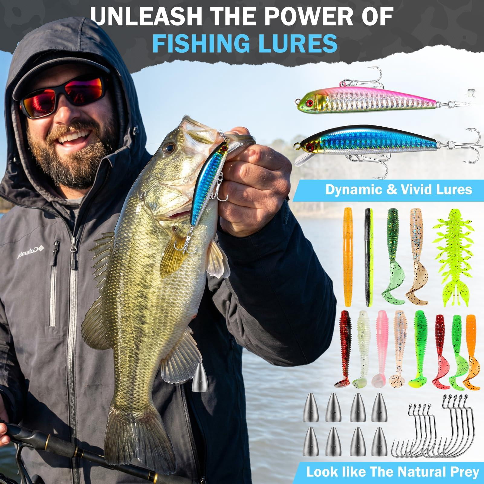 Fishing Gear  Backpack With Tackle Box Waterproof Rod Holders Lures Tools Pliers & Accessories Fish Gifts For Men