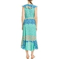 thumbnail image 4 of Donna Morgan Robe Maxi pour Femmes avec Flotteur, Menthe Glacière/bleu Azure Multi, 8, 4 of 4