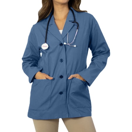 Panda Uniform by HeedFit Women s 29 Tailored Lab Coat – 6XL Ceil Blue