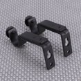 thumbnail image 3 of 2pcs 18-22mm Adjustable Curtain Holder Curtain Drapery Rod Bracket (Black), 3 of 6