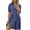 Z_Blue, variant on JBXKXYW Maxi Dresses for Women 2024 Women's Loose Solid Color Lapel Casual Short Sleeved Cotton Linen Dress Womens Dresses Summer Dress Dressess (Hot Pink,XXXXXL)