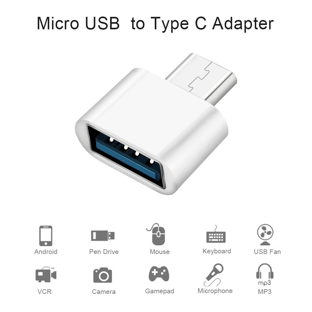 DTOWER Micro USB Adapter Converter Type C Adapter Mini Socket Transformation Android Phones USB -