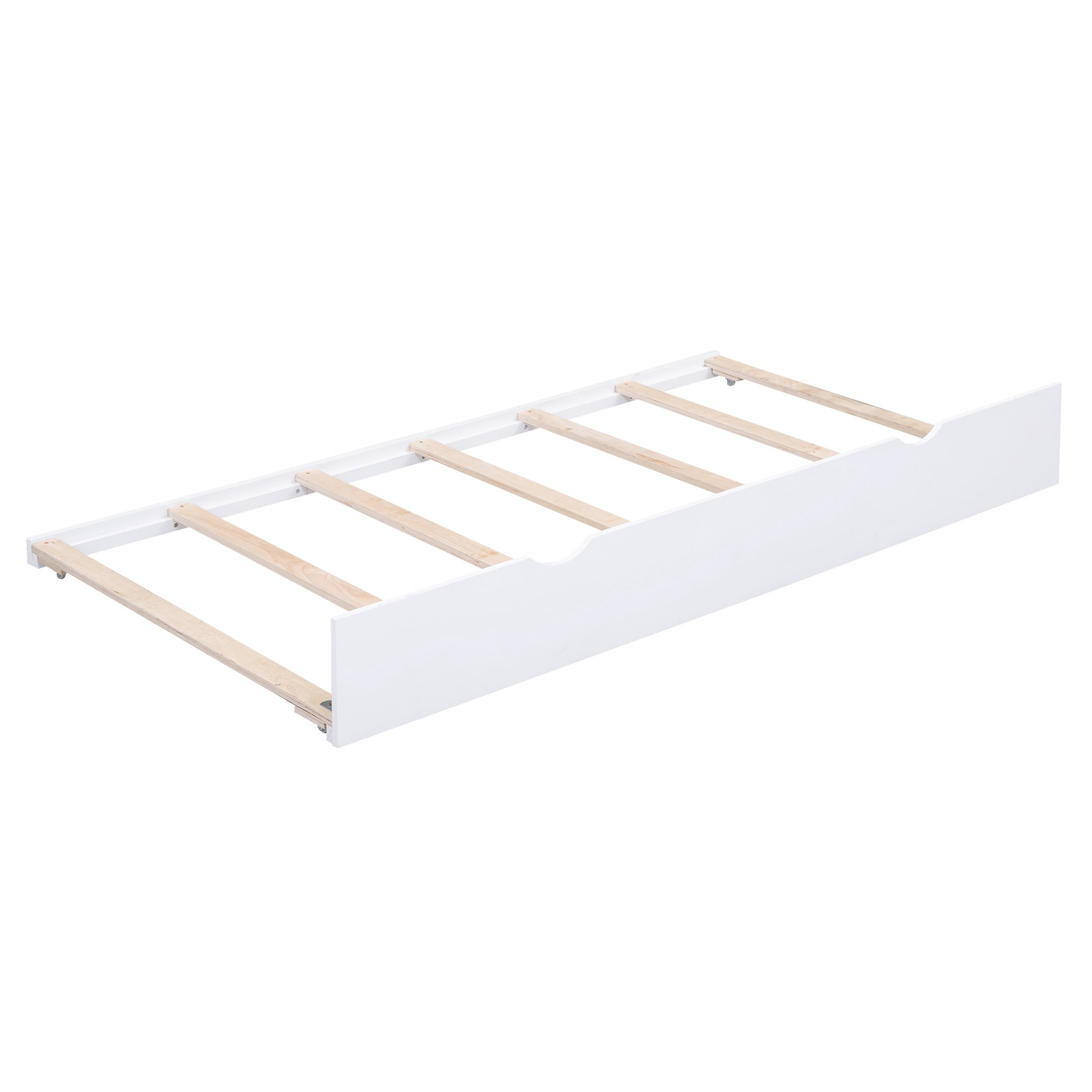 Noble House Alver Twin Daybed with Storage Shelves, Blackboard and Cork Board, USB Ports, Twin Trundle, White