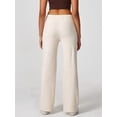 thumbnail image 6 of Women'S Casual Pants Wide-Leg Sweatpants with Pockets Y2K Milk Apricot Color M, 6 of 9