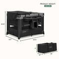 thumbnail image 5 of Evolur Cozy Cove All-in-One Portable Playard Black with Bassinet & Changing Table – Quick-Fold Travel Playard with Breathable Mesh Sides, Travel Bag Included, 5 of 10
