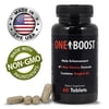 Testosterone Booster, Tongkat Ali Supplements - One Boost Testosterone Booster + Test Boost, Energy Boost, Libido Boost, Overall Well Being - Men & Women, 60 ct