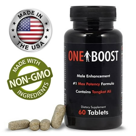 Testosterone Booster, Tongkat Ali Supplements -  One Boost Testosterone Booster + Test Boost, Energy Boost, Libido Boost, Overall Well Being - Men & Women, 60