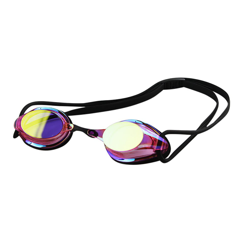 Mirrored Professional Racing Swimming Goggles Anti Fog UV  Protection black blue 