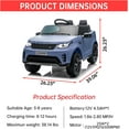 thumbnail image 4 of Kids Ride On Car, Battery Powered Kids Electric Car for Kid with Remote Control, Soft Start, LED Lights, Music Horn, 3 Speeds, Double Doors, 12V 4.5AH Ride On Toy for Toddlers Ages 3+, 4 of 9