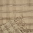thumbnail image 6 of Chanasya Pleated Solid Plaid Acrylic Throw Blanket With Tassels - Lightweight and Super Soft Modern Woven Blanket for Couch, Home, Living Room, and Bedroom Décor (50x65 Inches) Beige, 6 of 6