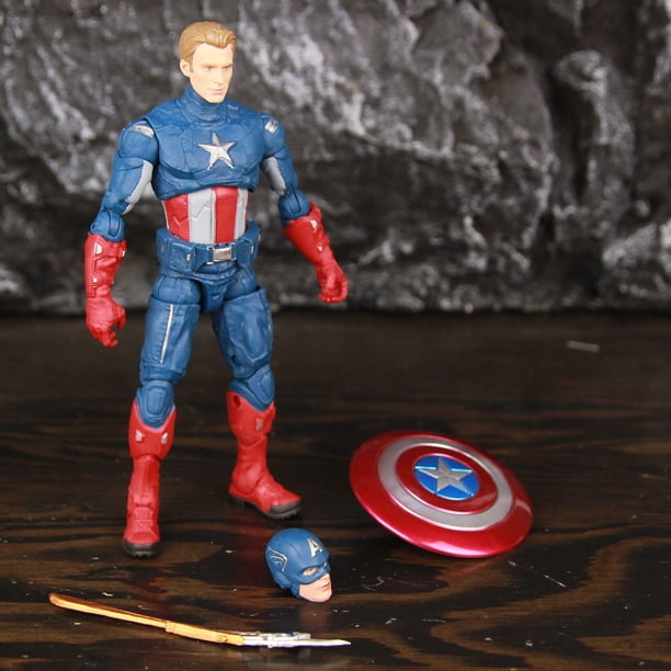 Endgame Quantum Suit Capitán América 6 "figura de acción con cabeza desenmascarada Steve Rogers juguetes modelo de muñeca